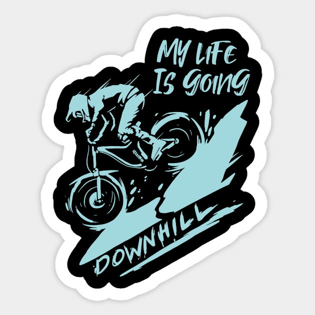 MTB Bike Lovers Mountain Biking Biker Gift Idea Sticker by Dolde08